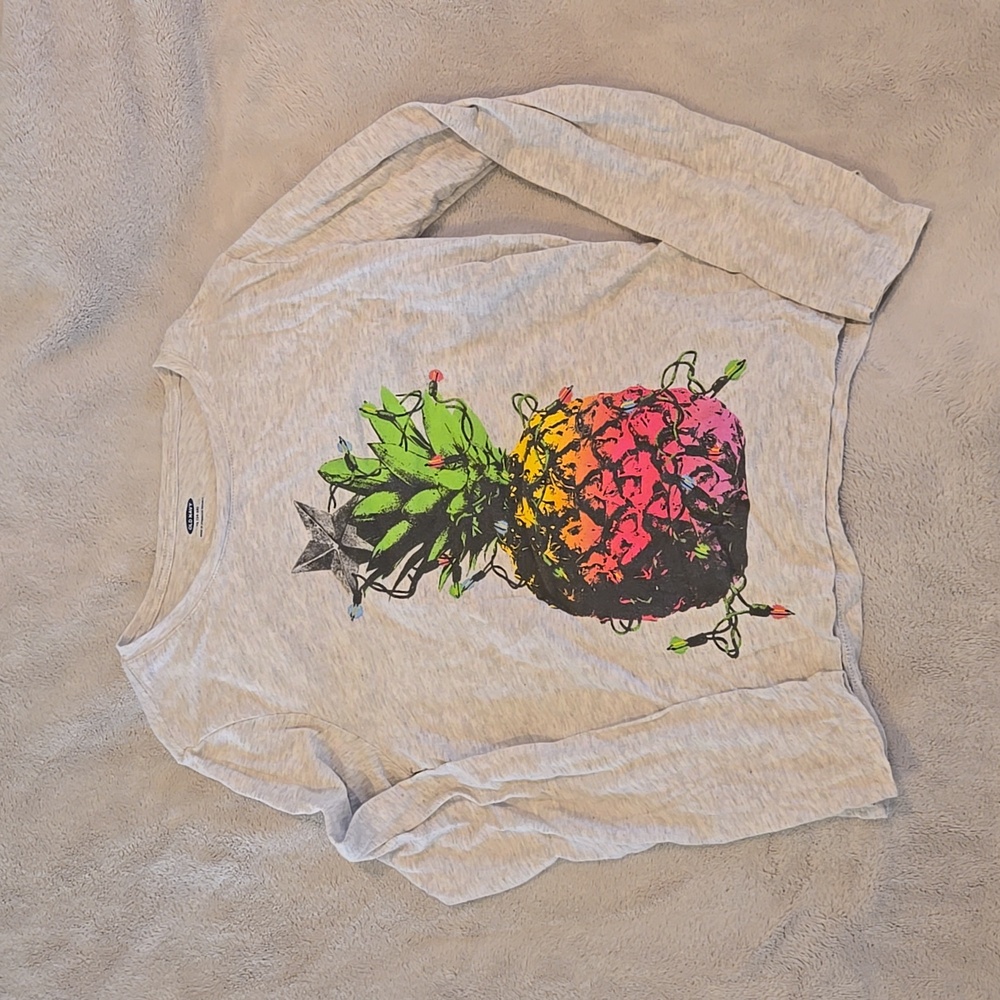 Old Navy Christmas Pineapple Shirt